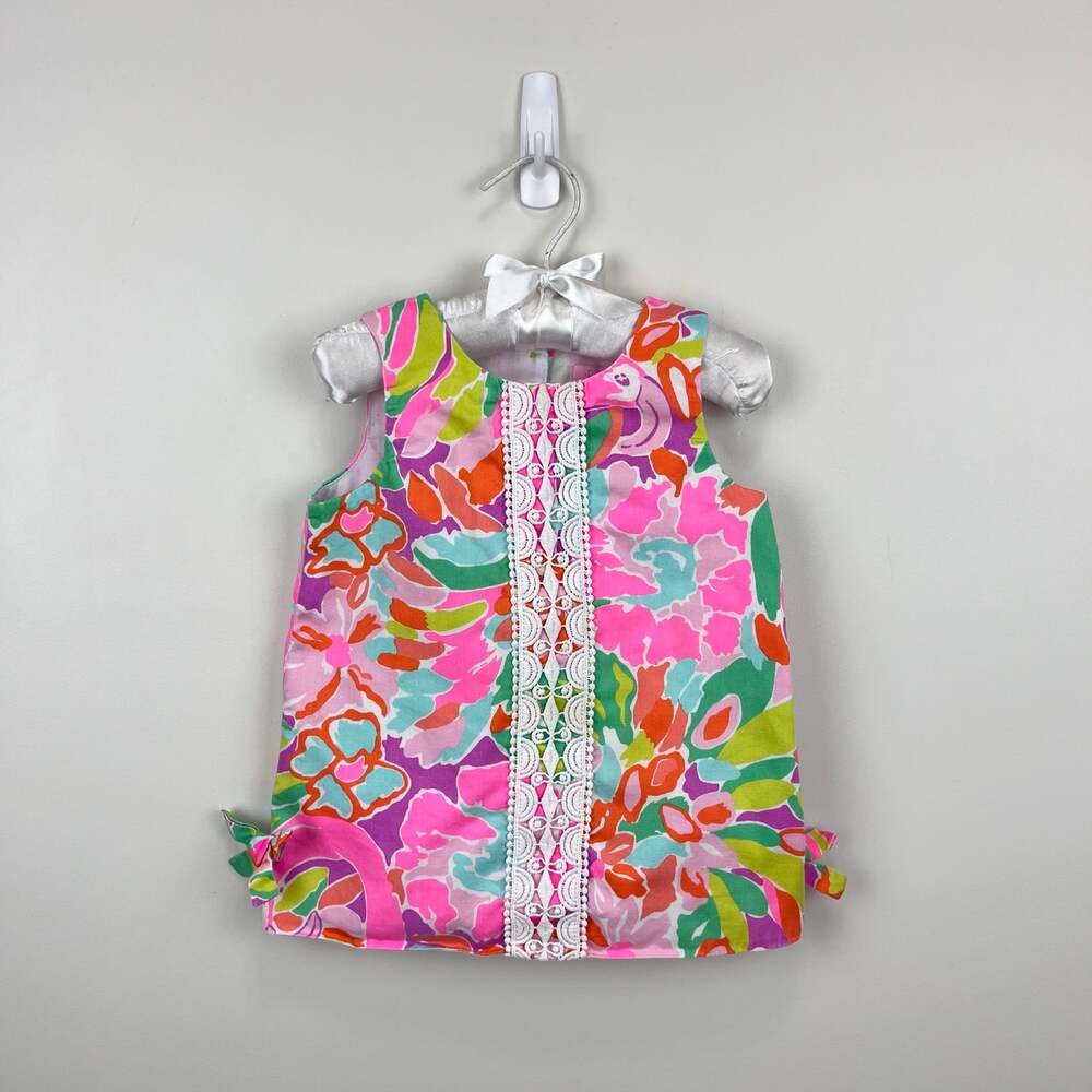 Lilly Pulitzer Girls Infant Shift Dress Multi Lulu 12-18 Months